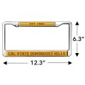 Cal State Dominguez Hills School Logo Full Size Standard License Plate Metal Frame
