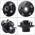 Pre Assembled 5 On 4 In Trailer Hub Kit With Bearing Replacement For 3500 Lbs 84 Spindle 6 Piece Set