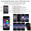 Qauben Car Interior Ambient Lighting Optic Fiber Cable Rgb 64 Colors Multicoloured Music Footwell Kit With Cigarette Lighter