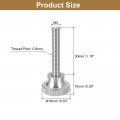 Uxcell M5x30mm Knurled Thumb Screws 5pcs 304 Stainless Steel Flat Head Bolts With Shoulder Grip Knobs Fasteners