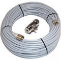100 Ft Rg8x Coax Cable Cb Ham Radio Workman 8x-100-pl-pl W Lightning Arrestor