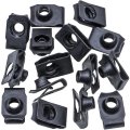 15pcs M8 1 25 Skid Plate Extruded U Nut For Chrysler Jeep Liberty Dodge Dakota Caravan Town And Country Black Alloy Steel Speed 