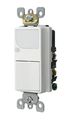 15 Amp 120v Ac Combination Decora Switch With Led Guide Light 6526-w White Rocker Style Wall Mount Automatic Sensor 