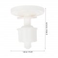Cabilock 4pcs Toilet Seat Screw Nuts Round Cover Bolts Parts Kit Universal Seats Screws For Glacier Bay Hinge Tank White