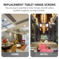 Cabilock 4pcs Toilet Seat Screw Nuts Round Cover Bolts Parts Kit Universal Seats Screws For Glacier Bay Hinge Tank White