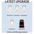 Lgnora Front Seat Cooling Cover 16 Fans 12v Ventilated With Massage Car Suv Universal I Grey 1 Pcs