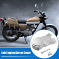 X Autohaux 1 Set Left Engine Stator Cover For 50cc 70cc 90cc 110cc 125cc Dirt Bike Atv Quad Silver Tone Guard Protection