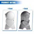 X Autohaux 1 Set Left Engine Stator Cover For 50cc 70cc 90cc 110cc 125cc Dirt Bike Atv Quad Silver Tone Guard Protection