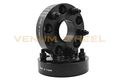Full Set Of 2007-2017 5 Black Hub Centric Wheel Spacers 5x5 1 2 -20 Studs For Jeep Wrangler Rubicon 