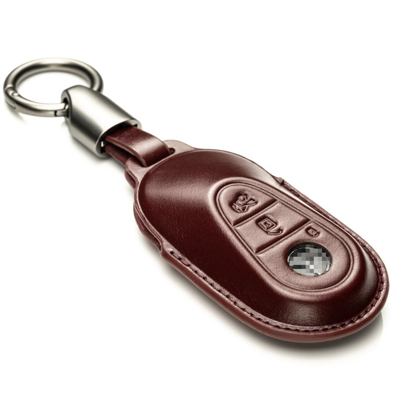 Vitodeco 3d Luxury Premium Genuine Leather Smart Key Fob Case For Mercedes-benz C-class S-class Glc Eqb Suv Eqs Sedan Eqe