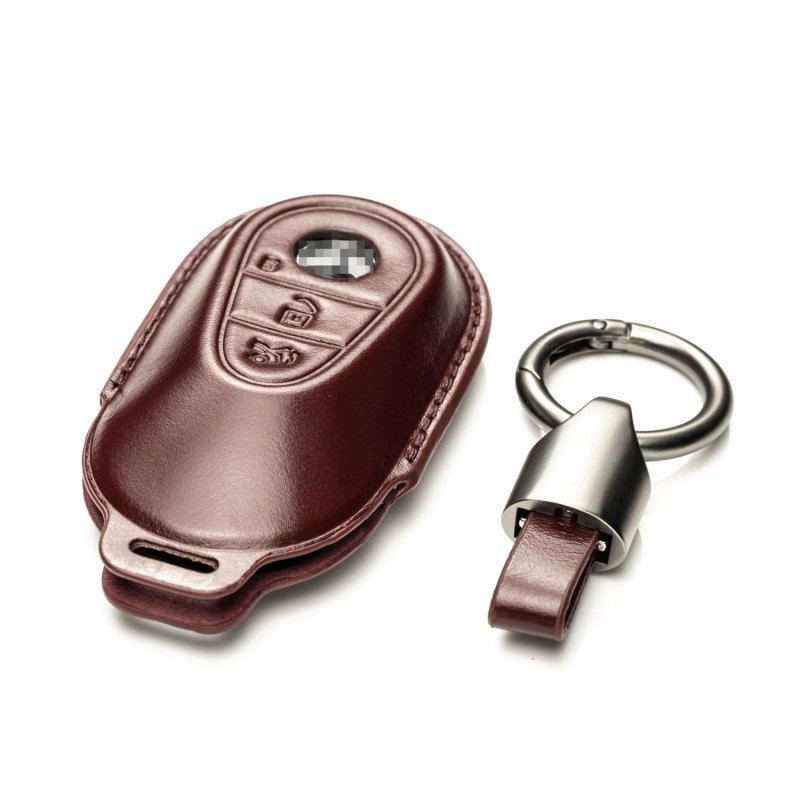 Vitodeco 3d Luxury Premium Genuine Leather Smart Key Fob Case For Mercedes-benz C-class S-class Glc Eqb Suv Eqs Sedan Eqe