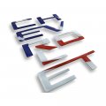 Nox Lux 3d Domed Raised Urethane Chevrolet Tailgate Letters For 2021-2022 Colorado Models Americana American Flag 