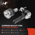 A-premium Set Of 4 Front Lower Ball Joint Outer Tie Rod End Compatible With Ford Escape 2001-2009 Mazda Tribute Mercury Mariner