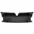 Ecotric Front Grille Air Side Vent Compatible With 2010-2013 Land Rover Range Sport L320 Black Silver