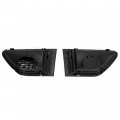 Ecotric Front Grille Air Side Vent Compatible With 2010-2013 Land Rover Range Sport L320 Black Silver