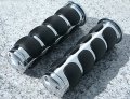 I5 Chrome Hand Grips For Honda Kawasaki Suzuki Yamaha Cruisers