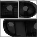 Auto Dynasty 4pcs Black Housing Smoked Lens Amber Corner Headlight Bumper Lamps Compatible With Gmc Sierra Yukon Xl 1500 Denali