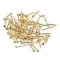280pcs Small Tiny Nails 1 5x15mm Dxl Brass Hardware Round Head Nail For Wooden Diy Projects Decorative Boxes Household Tone 