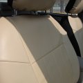 Leader Accessories Auto Low Back Leather Front Car Seat Covers Beige With Airbag Universal 2 Fronts Protector