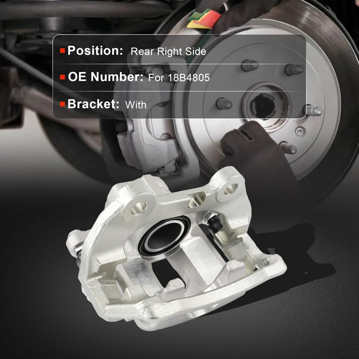 Rear Right Disc Brake Caliper Assembly With Bracket 18b4805 For Buick Rainier Chevy Trailblazer Gmc Envoy Isuzu Ascender Saab