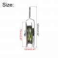 Uxcell 125mm Single Pulley Block Iron Hanging Wire Towing Wheel Cable Rope Runner Roller In Zinc Plated
