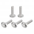 Uxcell T-slot Bolts 5pcs M5x20mm Slot Drop-in Stud Sliding 304 Stainless Steel Shape Screws For T Track