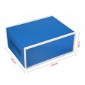 Uxcell Metal Blue Project Junction Box Enclosure Case 230x185x95mm 9 06x7 28x3 74 Inch