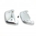Httmt Chrome Passenger Footboard Cover For 1987-2017 Touring Trike W D-shaped 