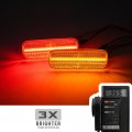 240sx Led Side Marker Lights For 1989 1990 1991 1992 1993 1994 Nissan S13 Amber Red Turn Singal Light Kit Clear Lens Front Rear