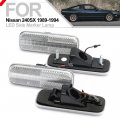 240sx Led Side Marker Lights For 1989 1990 1991 1992 1993 1994 Nissan S13 Amber Red Turn Singal Light Kit Clear Lens Front Rear