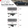 240sx Led Side Marker Lights For 1989 1990 1991 1992 1993 1994 Nissan S13 Amber Red Turn Singal Light Kit Clear Lens Front Rear