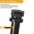 Npauto Ignition Coil Pack Compatible With V6 2 7l 2007 2008 2009 Hyundai Santa Fe Rear Bank 2006 Kia Optima Set Of 6