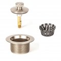Pf Waterworks Lift Turn Twist Close Bathtub Bath Tub Drain Assembly With Gasket Coarse Thread 11 5 Threads Per Inch Free Hair 