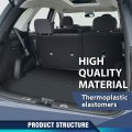 Pit66 Tpe Trunk Mat With Backrest Fit Hyundai Palisade 2020 2021 2022 2023 2024 2025 Truck Accessories Cargo Liners All Weather