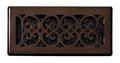 Decor Grates Sph410-rb Scroll Plated Register 4-inch By 10-inch Rubbed Bronze