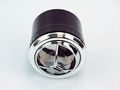 Indash Round Chrome Vent Louver For 2 5 In Duct Hose Tri Vane Ball Dash Mount Model 32-41x 