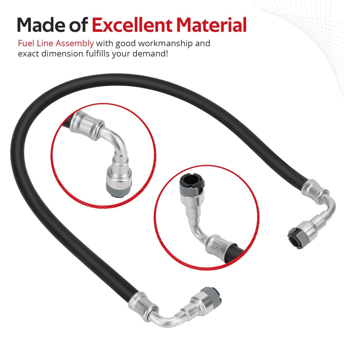 Fuel Line Assembly For Polaris Ranger 500 And 700 Fits 2006 To 2013 Models Including Crew Xp Model