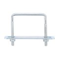 Square U-bolts 6 Sets 60mm Inner Width 65mm Length M6 Zinc-plated Carbon Steel U Clamp Bolt With Nuts And Plates For Boat 