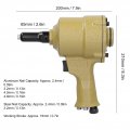 Pneumatic Air Riveter Double Hammer Strike Tool Hand With Cw And Ccw Switch For Rivet Aluminum Nail 2 4-4 8mm European