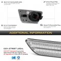 Vipmotoz Full Led Strip Front Side Marker Lights Fender Parking Lamps Compatible With 2011-2015 Chevrolet Cruze 2016 Limited
