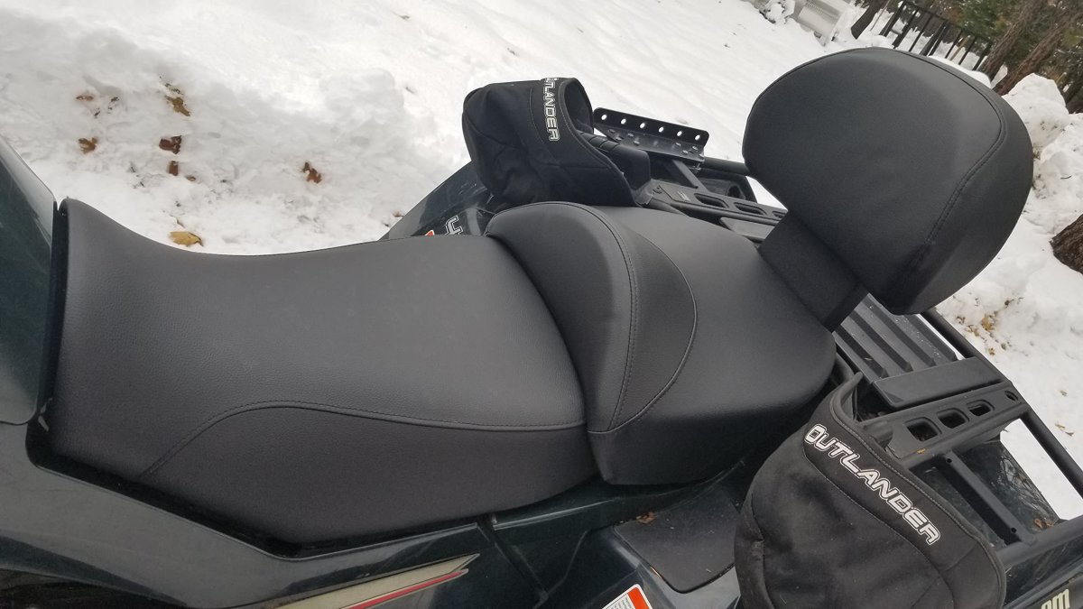 Quad Logic Can-am Outlander 500 650 800 2006-12 Gen 1 Passenger Backrest And Post Cover