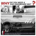 Autorder Custom Fit For Dashboard Mat Cover Kia Forte 2019 2020 2021 2022 2023 Accessories Dash Nonslip Protector Sunshade No