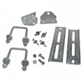 2 Pack 8 Galvanized Swivel Top Bunk Bracket Kit With Hardware For Boat Trailer Fits 3x3 Cross Members Heavy Duty