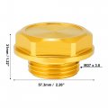 X Autohaux Gold Tone Aluminum Alloy Gas Engine Oil Filler Cap Plug Cover For Toyota Trd Highlander Rav4 Yaris Camry Reiz