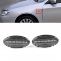 Newsmarts Clear Sequential Turn Signal Marker Lamp Dynamic Blink Side Indicator Light For Impreza Wrx Sti Gr G12 Bj 08-11