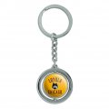Graphics More Loyola University Chicago Ramblers Keychain Spinning Round Chrome Plated Metal