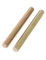 1 25mm Pitch M8 X 80mm Male Threaded Rod Bar Bronze Tone 5 Pcs 