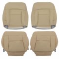 4pcs Tan Bottom And Lean Back Seat Cover Front Driver Passenge Replacement For 2004-2008 F150 