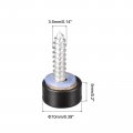 Uxcell Mirror Screws 10mm 0 39 4pcs Brass Decorative Cap Cover Nails Fasteners For Tables Bath Plates Wardrobes Glass Signs