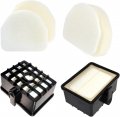 Hqrp 2-pack Filter Kit Hepa Foam Felt For Shark Xhf450 Xff450 Replacement Rotator Nv450 Rocket Nv480 Series Professional 